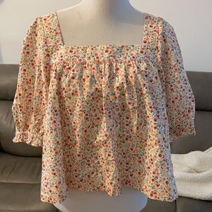 Oak meadow puff blouse